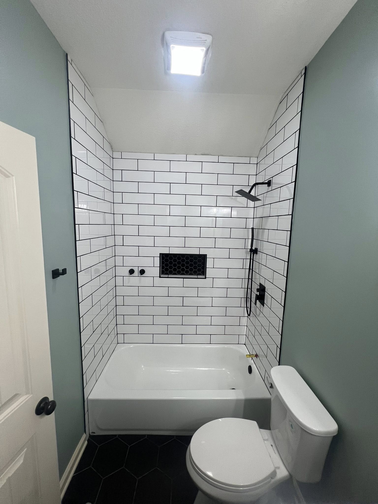Custom shower install · Independence